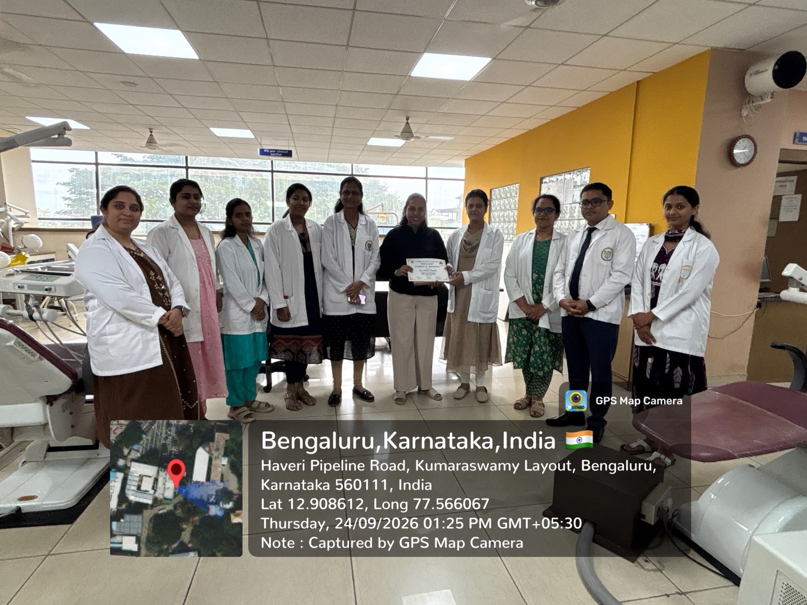 Presentation of certificate of appreciation